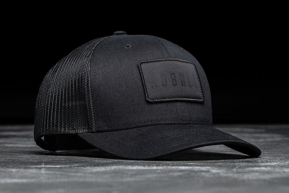 Casquettes NOBULL Noir - NOBULL Curved-Brim Trucker,France (4517-EOPIV)